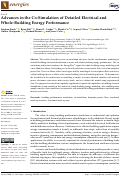 Cover page: Advances in the Co-Simulation of Detailed Electrical and Whole-Building Energy Performance