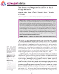 Cover page: The Structure of Negative Social Ties in Rural Village Networks