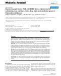 Cover page: Real-time quantitative PCR with SYBR Green I detection for estimating copy numbers of nine drug resistance candidate genes in Plasmodium falciparum