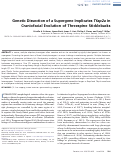 Cover page: Genetic Dissection of a Supergene Implicates Tfap2a in Craniofacial Evolution of Threespine Sticklebacks