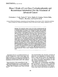 Cover page: Phase I Study of Low-Dose Cyclophosphamide and Recombinant Interleukin-2 for the Treatment of Advanced Cancer