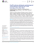 Cover page: FoxP2 isoforms delineate spatiotemporal transcriptional networks for vocal learning in the zebra finch