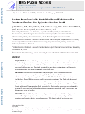 Cover page: Factors Associated With Use of Mental Health and Substance Use Treatment Services by Justice-Involved Youths