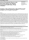 Cover page: Chronic Periodontitis Genome-wide Association Study in the Hispanic Community Health Study / Study of Latinos