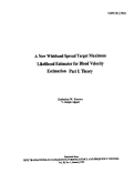 Cover page: A New Wideband Spread Target Maximum Likelihood Estimator for Blood Velocity Estimation: Part One - Theory