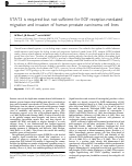 Cover page: STAT3 is required but not sufficient for EGF receptor-mediated migration and invasion of human prostate carcinoma cell lines