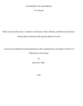 Cover page: Black American Diversity: Academic Achievement, Ethnic Identity, and Ethnic Socialization among African American and Nigerian Youth