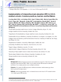 Cover page: Implementation of interprofessional education (IPE) in 16 U.S. medical schools: Common practices, barriers and facilitators