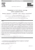 Cover page: Contaminants as viral cofactors: assessing indirect population effects