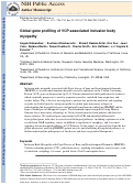 Cover page: Global gene profiling of VCP-associated inclusion body myopathy