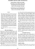 Cover page: Probabilistic inferences under emotional stress