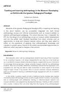 Cover page: Teaching and Learning Anthropology in the Museum: Developing an Exhibit with the Ignatian Pedagogical Paradigm