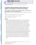 Cover page: Longitudinal relationship between maternal distress and pediatric mood symptoms in youth with mood disorders.