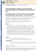 Cover page: Advancing Methods for Reliably Assessing Motivational Interviewing Fidelity using the Motivational Interviewing Skills Code