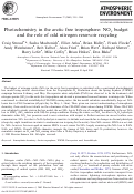 Cover page: Photochemistry in the arctic free troposphere: NOx budget and the role of odd nitrogen reservoir recycling