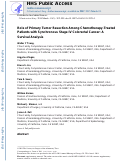 Cover page: Role of Primary Tumor Resection Among Chemotherapy-Treated Patients with Synchronous Stage IV Colorectal Cancer: A Survival Analysis