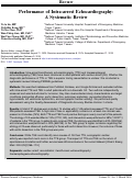 Cover page: Performance of Intra-arrest Echocardiography: A Systematic Review