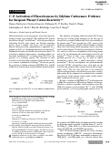 Cover page: CF Activation of Fluorobenzene by Silylium Carboranes: Evidence for Incipient Phenyl Cation Reactivity