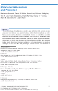 Cover page: Melanoma Epidemiology and Prevention