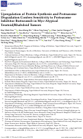 Cover page: Upregulation of Protein Synthesis and Proteasome Degradation Confers Sensitivity to Proteasome Inhibitor Bortezomib in Myc-Atypical Teratoid/Rhabdoid Tumors