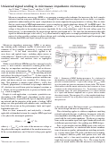 Cover page: Universal signal scaling in microwave impedance microscopy