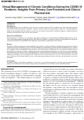 Cover page: Virtual Management of Chronic Conditions During the COVID-19 Pandemic: Insights From Primary Care Providers and Clinical Pharmacists.