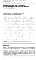 Cover page: A Qualitative View of Drug Use Behaviors of Mexican Male Injection Drug Users Deported from the United States