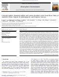 Cover page: Carbonyl sulfide, dimethyl sulfide and carbon disulfide in the Pearl River Delta of southern China: Impact of anthropogenic and biogenic sources