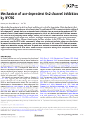 Cover page: Mechanism of use-dependent Kv2 channel inhibition by RY785