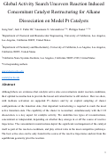 Cover page: Global Activity Search Uncovers Reaction Induced Concomitant Catalyst Restructuring for Alkane Dissociation on Model Pt Catalysts