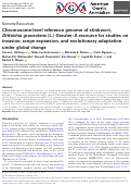 Cover page: Chromosome-level reference genome of stinkwort, Dittrichia graveolens (L.) Greuter: A resource for studies on invasion, range expansion, and evolutionary adaptation under global change