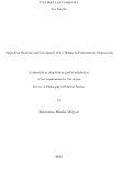 Cover page: Opposition Structure and Government Policy Making in Parliamentary Democracies