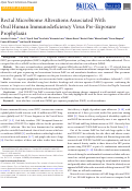 Cover page: Rectal Microbiome Alterations Associated With Oral Human Immunodeficiency Virus Pre-Exposure Prophylaxis