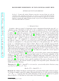 Cover page: Hausdorff dimension of non-conical limit sets