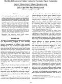 Cover page: Modality Differences in Timing: Testing the Pacemaker Speed Explanation