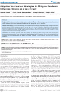 Cover page: Adaptive Vaccination Strategies to Mitigate Pandemic Influenza: Mexico as a Case Study