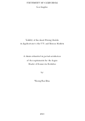 Cover page: Validity of the Asset Pricing Models in Applications to the U.S. and Korean Markets