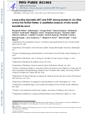 Cover page: Long-Acting Injectable ART and PrEP Among Women in Six Cities Across the United States: A Qualitative Analysis of Who Would Benefit the Most