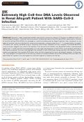 Cover page: Extremely High Cell-free DNA Levels Observed in Renal Allograft Patient With SARS-CoV-2 Infection