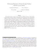 Cover page: Disbursing emergency relief through utilities: Evidence from Ghana