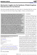 Cover page: Mechanistic Insights into the Synthesis of Nickel-Graphene Nanostructures for Gas Sensors.