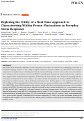 Cover page: Exploring the Utility of a Real-Time Approach to Characterising Within-Person Fluctuations in Everyday Stress Responses.