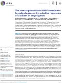 Cover page: The transcription factor NRSF contributes to epileptogenesis by selective repression of a subset of target genes