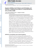 Cover page: Response Inhibition, Peer Preference and Victimization, and Self-Harm: Longitudinal Associations in Young Adult Women with and without ADHD