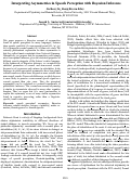 Cover page: Interpreting Asymmetries in Speech Perception with Bayesian Inference