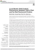 Cover page: Local Electric Field Controls Fluorescence Quantum Yield of Red and Far-Red Fluorescent Proteins
