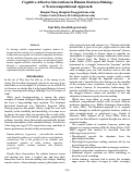 Cover page: Cognitive-Affective Interactions in Human decision-Making: A Neurocomputational Approach