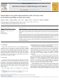 Cover page: Polymorphous low-grade adenocarcinoma with cavernous sinus involvement presenting as third nerve palsy