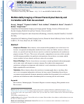 Cover page: Multimodality Imaging of Breast Parenchymal Density and Correlation with Risk Assessment.