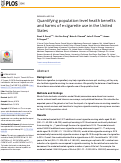 Cover page: Quantifying population-level health benefits and harms of e-cigarette use in the United States